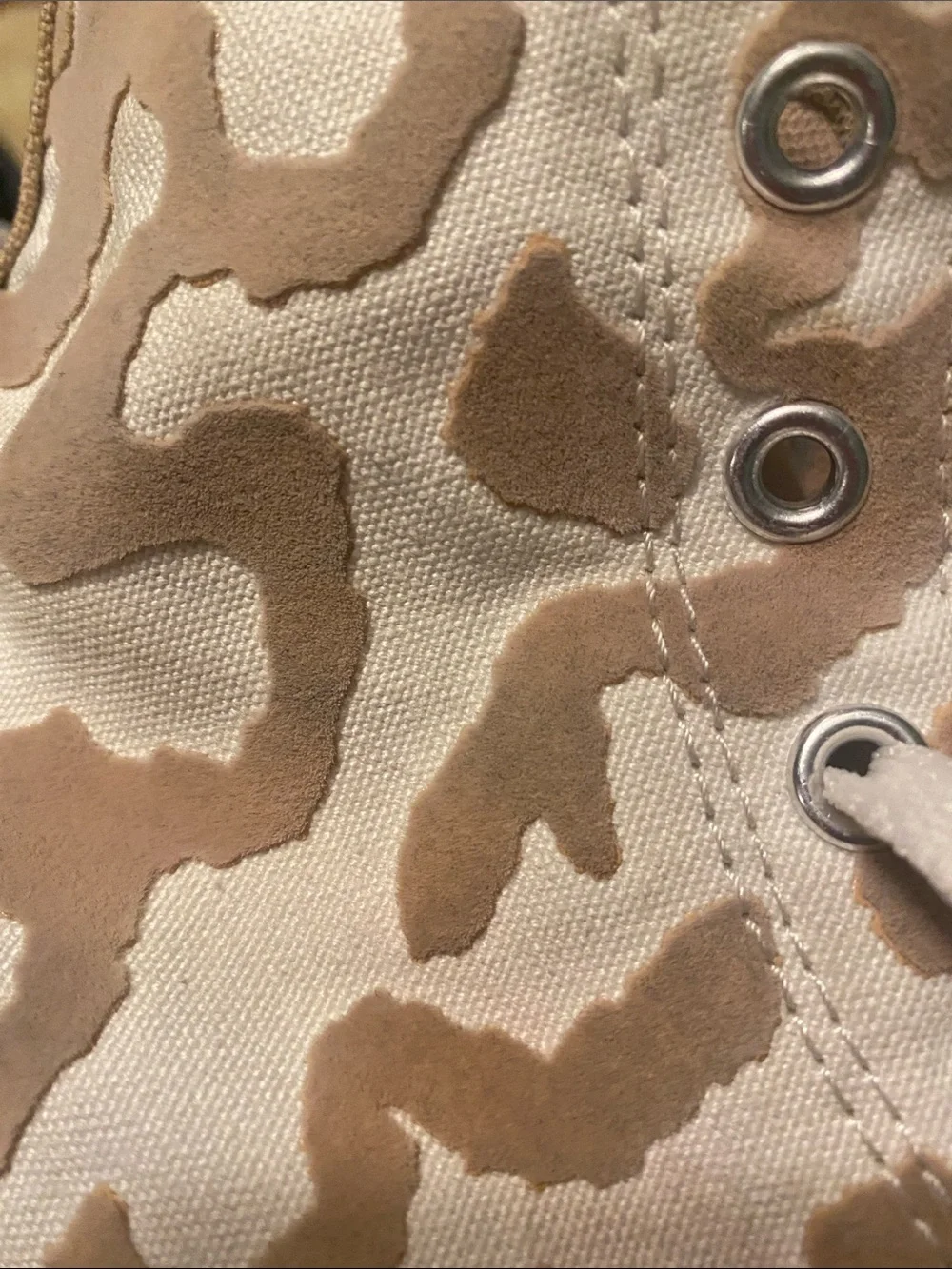 Converse High Top Lace-Up shoes- cream and tan leopard/cheetah